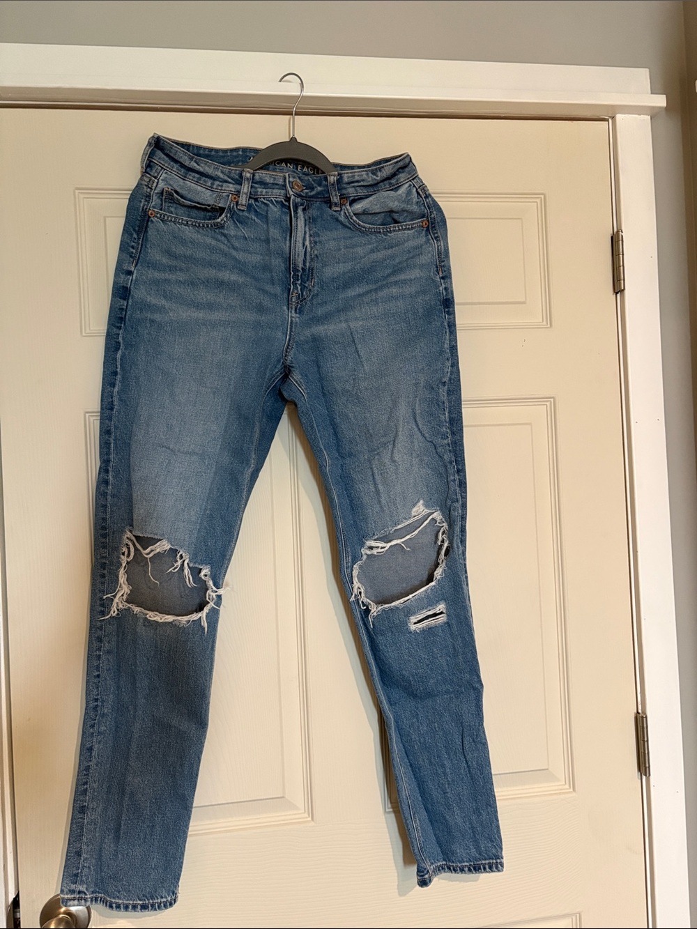 Blue Distressed Women’s Jeans